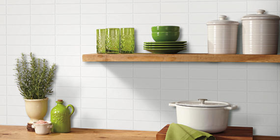 Daltile overstock flooring 3x6 inch artic white tile Amherst Marble and Tile